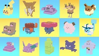 ALL POKEMONS EVOLUTIONS in ONE VIDEO  Before and After the Evolution Pokemon Quest [upl. by Lillie]