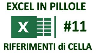 EP11 RIFERIMENTI DI CELLA RELATIVI ASSOLUTI E MISTI Con Excel [upl. by O'Shee938]