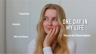 Produktiver Vlog aus der Klausurenphase 7 Uhr einkaufen gehen und 5 Stunden für die Uni lernen [upl. by Otha]