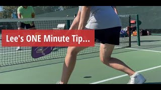 Lee Whitwell Pickleball  ONE Minute Lesson on Dinking [upl. by Froehlich]