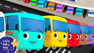 1 2 3 Little Buses Go Round  LittleBabyBum  Nursery Rhymes for Babies ABCs and 123s [upl. by Aleihs611]