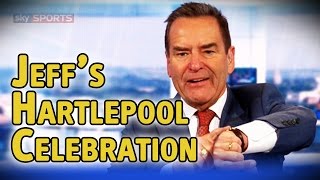 Jeff Stelling interrupts classified results to celebrate Hartlepool win on Soccer Saturday [upl. by Christis906]