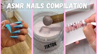 ASMR Nails TikTok Compilation  Nail Tapping  Nail Tech TikToks 🌈  Acrylic Nail Art TikTok  ASMR [upl. by Airdnat580]