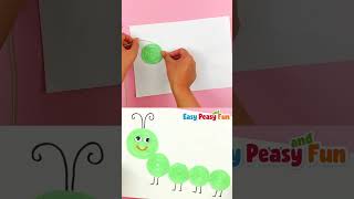 Easy Yarn Caterpillar Craft [upl. by Ecniv]