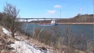 Rade bei Rendsburg Kaiser Wilhelm Kanal Nordsee Ostsee Elbe 342013 [upl. by Eiramesor]