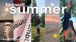 goodbye summer  checking off my bucket list cottage week beach vlog☀️🌊 [upl. by Naie986]