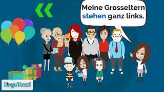 5 Deutsch lernen  Wortschatz amp Sätze A1  Meine Familie  Personen beschreiben [upl. by Names733]