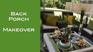 DIY Back Porch Makeover [upl. by Anayhd]