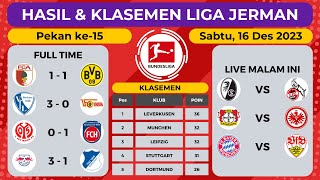 Hasil Liga Jerman Tadi Malam AUGSBURG vs DORTMUND  LEIPZIG vs HOFFENHEIM Bundesliga 2023 Pekan 15 [upl. by Yartnod]