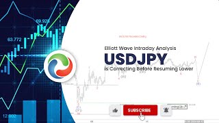 Elliott Wave Intraday Analysis USDJPY is Correcting Before Resuming Lower [upl. by Forelli]