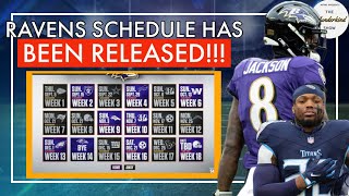 The Baltimore Ravens schedule has been released RECORD PREDICTIONS and SB preview 983 [upl. by Atteuqcaj]