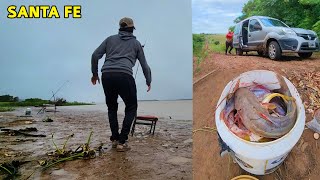 NOS QUEDAMOS ENCAJADOS PESCA CON BARRILETE EN SANTA FE Rio Paraná [upl. by Aba]