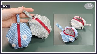 Quick and Easy Sewing💐 Making a new coin purse in a simple way [upl. by Connett]