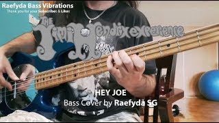 Jimi Hendrix  Hey Joe live Bass Cover  Raefyda SG [upl. by Zobias]