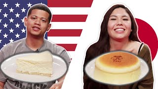 Japanese Vs NY Cheesecake [upl. by Lorrad]