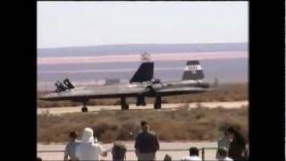 SR 71 Blackbird last flight everEdwards AFB open house 1999 [upl. by Enihpets23]