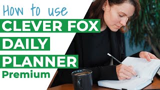 How to use the Clever Fox Daily Planner Premium  Planner Review [upl. by Yetsirhc698]