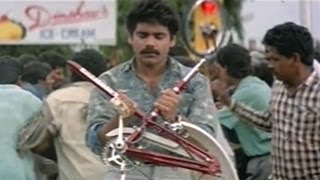 Nirnayam Movie  Nagarjuna Bicycle Chasing Scenes [upl. by Doss711]