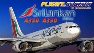 SriLankan Cockpit Flight AIRBUS A320 amp A330 [upl. by Hudis]