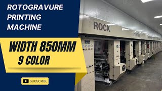 Haining Rock brand rotogravure printing machine available for sale（width 850MM9color ） [upl. by Ruthven]