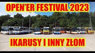 Zabytkowe autobusy na OPENER FESTIVAL 2023 [upl. by Nelram782]