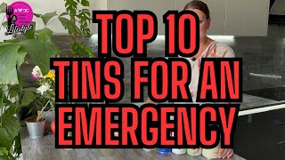 Top 10 Tins to stockpile for SHTF  Emergency food prepping  UK prepper [upl. by Wycoff]