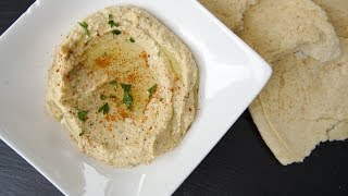 Easy Homemade Hummus  SAM THE COOKING GUY [upl. by Minnie]