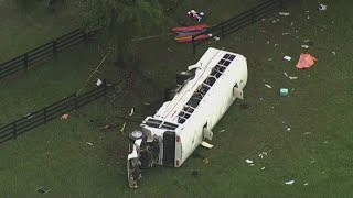 8 dead 40 injured in Florida bus crash [upl. by Iluj381]