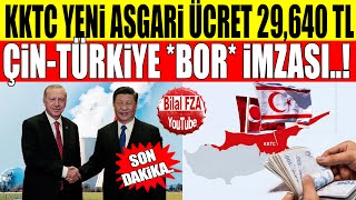 Kıbrısta yeni asgari ücret 29640 TL oldu  BOR İÇİN İMZALAR ATILDI [upl. by Nnaecyoj]