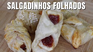 SALGADINHOS FOLHADOS  Gostei do Gosto  Receitas [upl. by Notxarb]