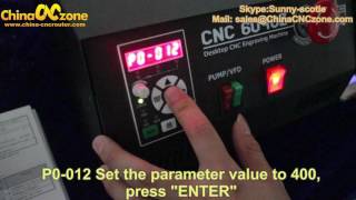 How to Set the VFD for CNC 6040 and CNC 6090 Mini RouterChinaCNCzone [upl. by Tseng717]