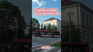 Prešovský trolejbus testuje trať v Košiciach 🚎 [upl. by Noedig]