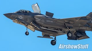 USMC F35B Lightning II Hover and Aerobatic Demo  MCAS Miramar Airshow 2022 [upl. by Schwing478]