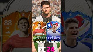 🇩🇪 MARIO GOMEZ worst vs best card in EVERY FIFA 1024⚽ fifa eafc24 fc24 mariogomez gomez [upl. by Sessler]