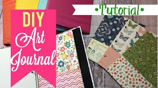 DIY Art Journal  Using mini binders [upl. by Nanete864]