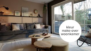 vtwonen  Klaar voor kleur de woonkamer van Roos krijgt een kleur makeover  vtwonen [upl. by Hakeber]