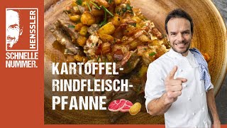 Schnelles KartoffelRindfleischpfanne Rezept von Steffen Henssler [upl. by Ednalrim]