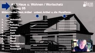 Deutschkurs für Anfänger A11 Wortschatz Übung 05 Haus u Wo [upl. by Demitria]