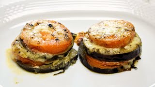 Con una Berenjena Tomate y Queso 🍆 🍅 🧀 haces esta deliciosa RECETA al HORNO ¡¡en unos minutos [upl. by Ssenav]