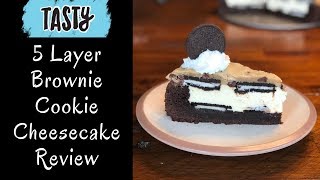 5 Layer Brownie Cookie Cheesecake Review [upl. by Asusej]