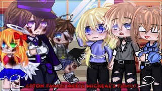 Afton family meets Michaels family  Afton Family  Gacha Club [upl. by Grenville977]