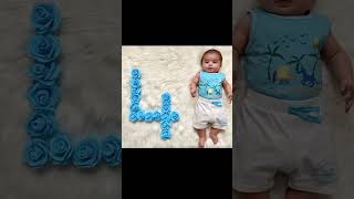 Monthly photoshoot ideas of baby 😍 trendingphotoshootideasbabyshortsfeed shortsviralshorts [upl. by Arotak]