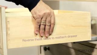 Bottom Latch Drawer Removal [upl. by Niro86]