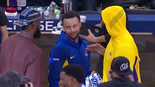 LeBron Steph amp AD Share a Moment after the Game🔥 [upl. by Amoritta97]