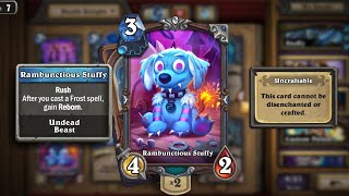 Summon 12 Rambunctious Stuffies in one game  Hearthstone [upl. by Anizor]