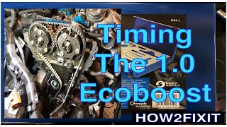 10 Ecoboost Petrol engine  How to lock the timing belt using the Laser lock tool [upl. by Ainel]