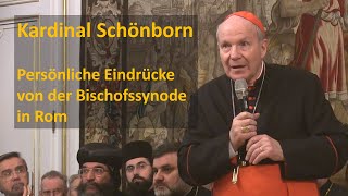 Kardinal Schönborn quotDas Urbild aller Synodalität ist Gott selberquot [upl. by Kevin597]