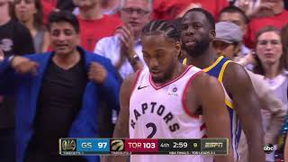 Astonishing final 5 mins of 2019 NBA Finals Game 5 Golden State Warriors vs Toronto Raptors [upl. by Rozanna]