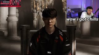 Tarik Reacts To Faker Getting Inducted into League Of Legends hall of fame [upl. by Enos]