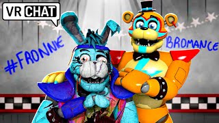 Glamrock Freddys BROMANCE with Glamrock Bonnie FRONNIE in VRCHAT [upl. by Koehler]